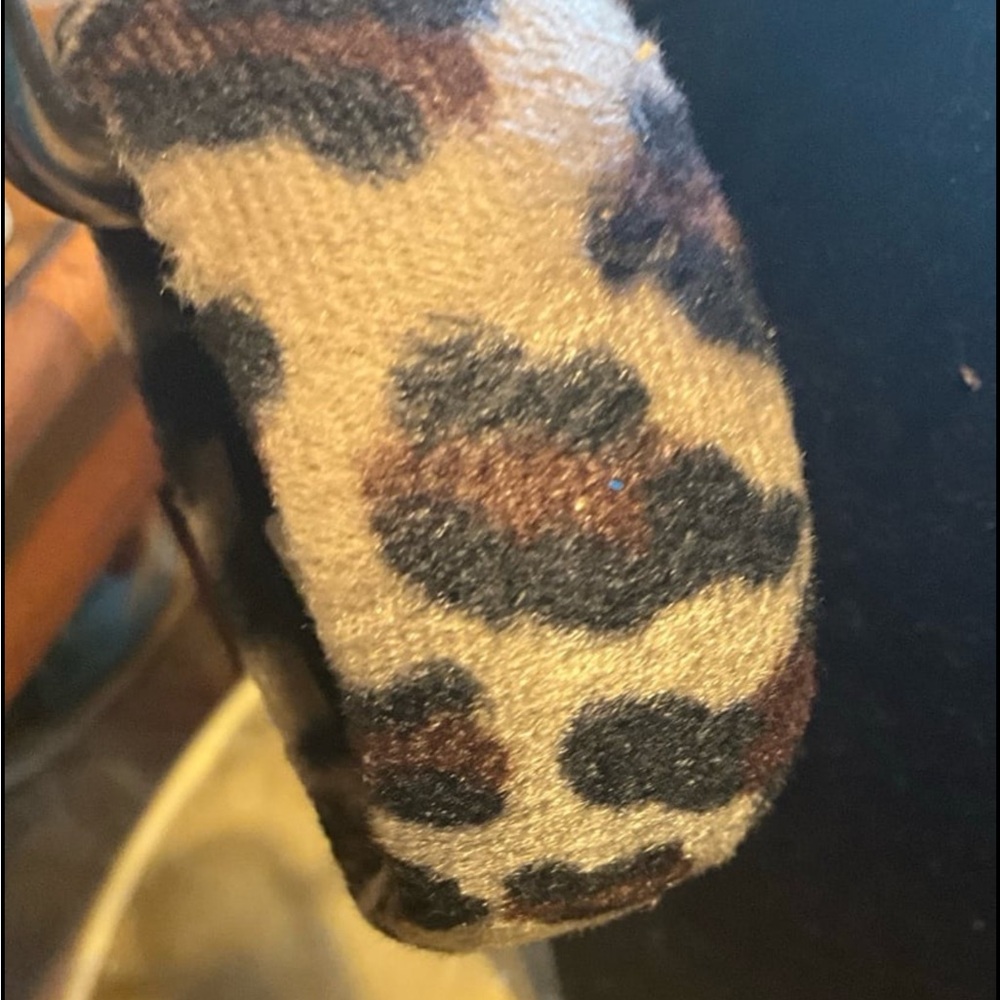 Leopard Print Bangle Bracelet vintage new - Picture 3 of 3